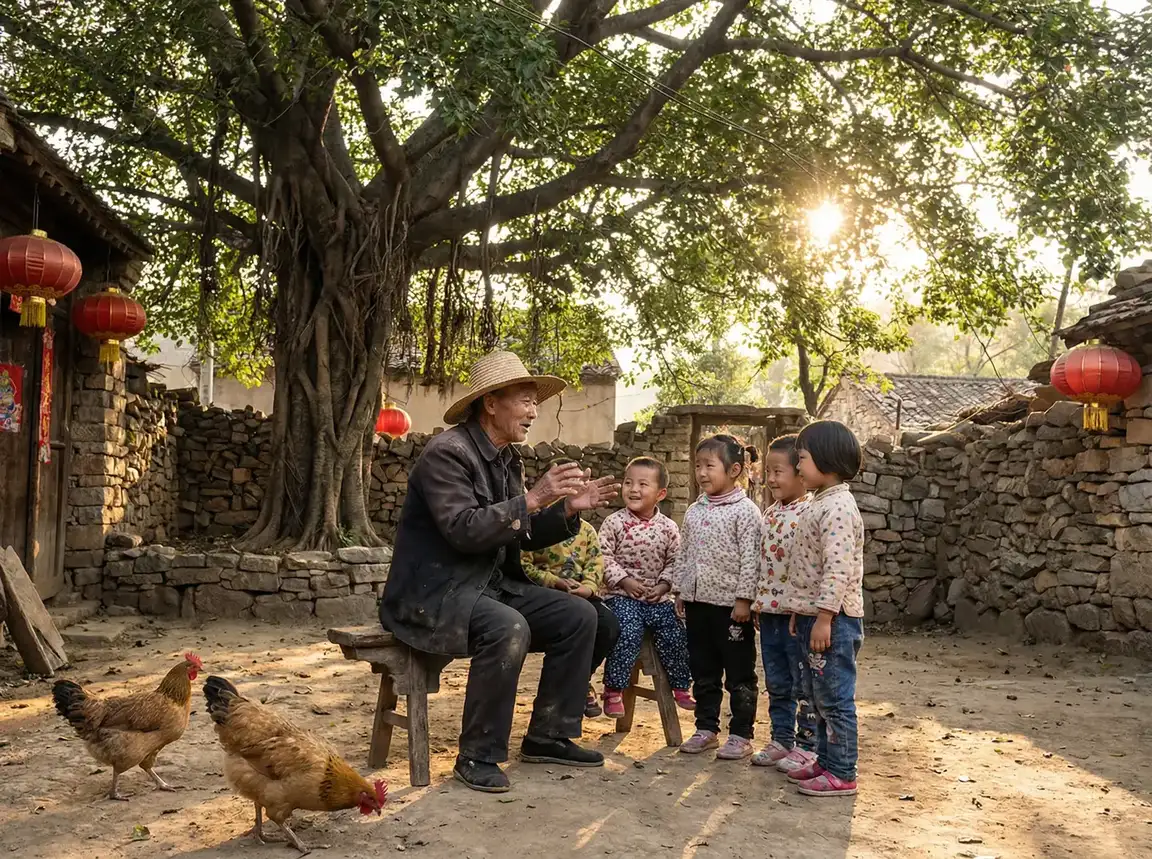 老人在大榕树下给孩子们讲故事 - 漂亮的保姆免费观看全集中文 乡村记忆